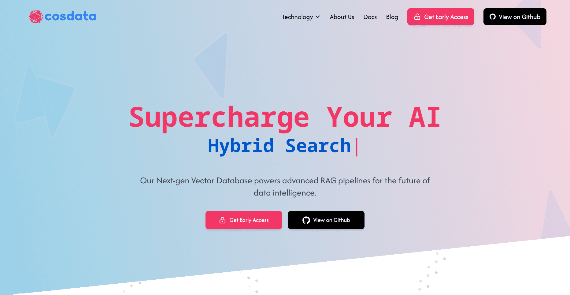 Cosdata website preview